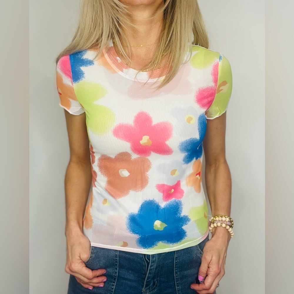 Wildflower Muse Mesh Top
